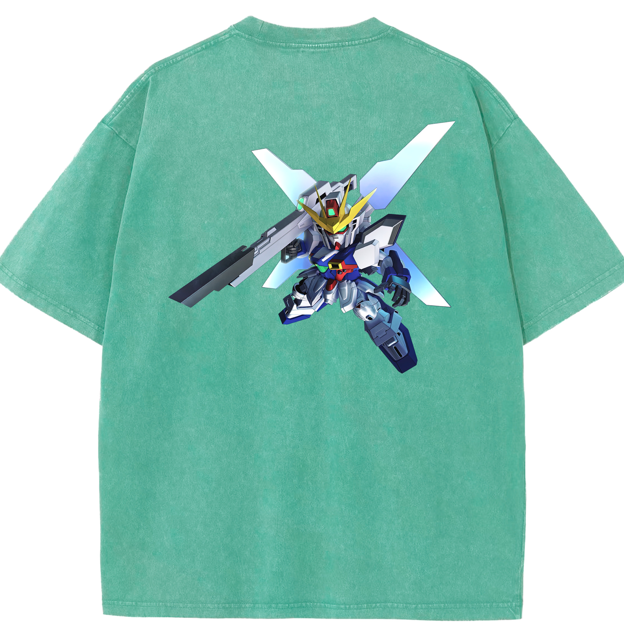 （画像用） 機動戦士ガンダム Mobile Suit Gundam 綿100% ヴィンテージ風 半袖Tシャツ（背面プリント）